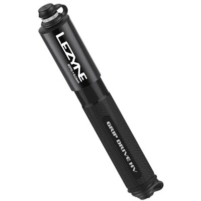 LEZYNE Grip Drive HV Mini-handpomp voor fiets, hoog volume, 90 psi, Presta & Schrader, flexibele slang van ABS, compact, draagbaar, hoge prestaties LEZYNE Grip Drive HV Mini-handpomp voor fiets, hoog volume, 90 psi, Presta & Schrader, flexibele slang van ABS, compact, draagbaar, hoge prestaties