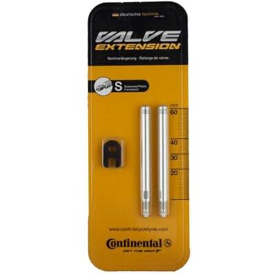 Continental SV ventielverlenging zilver 20 mm Continental SV ventielverlenging zilver 20 mm