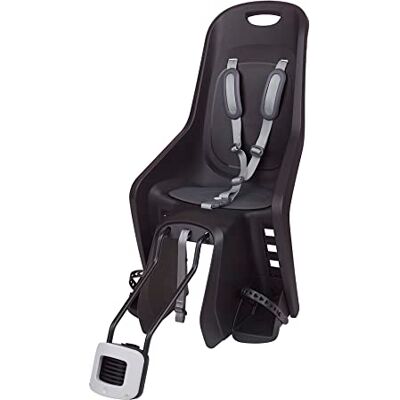 Polisport 8406700023 Bubbly Maxi Plus 29 inch fiets achterbank met wielen van 26 tot 29 inch, geschikt voor kinderen met een gewicht van 9 tot 22 kg met verankering in het frame in zwart/donkergrijs Polisport 8406700023 Bubbly Maxi Plus 29 inch fiets achterbank met wielen van 26 tot 29 inch, geschikt voor kinderen met een gewicht van 9 tot 22 kg met verankering in het frame in zwart/donkergrijs