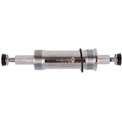 M-Wave Carousel BB BSA Sq Fat Fietstrainer, uniseks, zilver, eenheidsmaat M-Wave Carousel BB BSA Sq Fat Fietstrainer, uniseks, zilver, eenheidsmaat