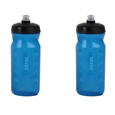 ZEFAL Sense Soft 65 drinkfles voor fiets en mountainbike, set van 2 zachte en geurloze sportflessen, BPA-vrij, siliconen speen, blauw, transparant, 2 x 650 ml ZEFAL Sense Soft 65 drinkfles voor fiets en mountainbike, set van 2 zachte en geurloze sportflessen, BPA-vrij, siliconen speen, blauw, transparant, 2 x 650 ml