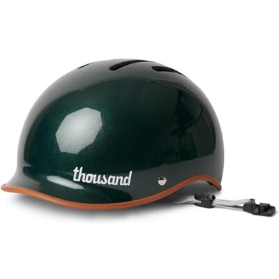 Thousand Heritage Fietshelm voor volwassenen, uniseks, geventileerd, met PopLock anti-diefstalsysteem, ideaal voor fietsen of skateboarden, voor mannen en vrouwen Thousand Heritage Fietshelm voor volwassenen, uniseks, geventileerd, met PopLock anti-diefstalsysteem, ideaal voor fietsen of skateboarden, voor mannen en vrouwen