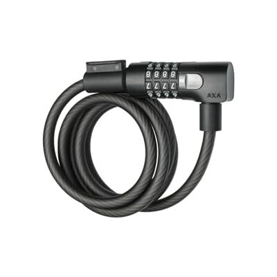 AXA Resolute C10-150 kabelslot met code lengte 150 cm veiligheidsniveau 4 incl. houder zwart AXA Resolute C10-150 kabelslot met code lengte 150 cm veiligheidsniveau 4 incl. houder zwart