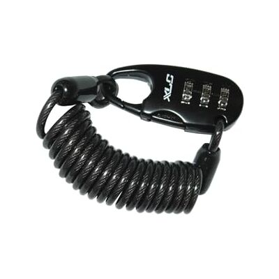 XLC Scareface LO-L05 kabelslot met spiraalvormige cijfers, 1200 mm, zwart XLC Scareface LO-L05 kabelslot met spiraalvormige cijfers, 1200 mm, zwart