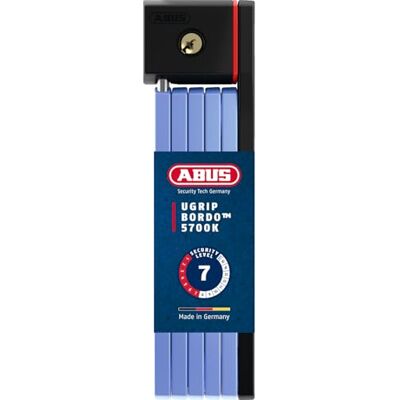 ABUS Unisex volwassenen 5700/80 BU SH vouwslot, blauw, 80 cm ABUS Unisex volwassenen 5700/80 BU SH vouwslot, blauw, 80 cm