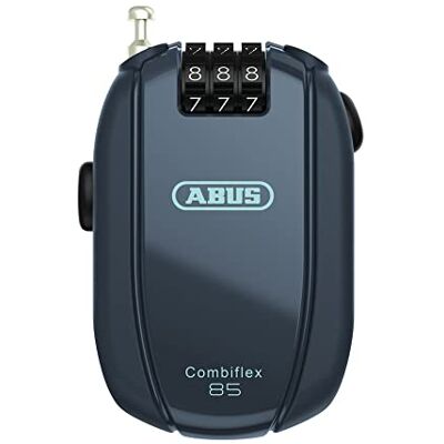 ABUS Combiflex kabelslot, kabelslot voor het vastzetten van ski's, helmen, kinderwagen en bagage, stationwagen, 85-85 cm lang, 1,5 mm dik, met cijfercode, blauw ABUS Combiflex kabelslot, kabelslot voor het vastzetten van ski's, helmen, kinderwagen en bagage, stationwagen, 85-85 cm lang, 1,5 mm dik, met cijfercode, blauw
