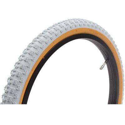 KHEbikes COMP III Oldschool BMX-banden 20" x 1,75 47-406 White Knobby Skinwall Retro BMX Tire 550g Vintage BMX-banden KHEbikes COMP III Oldschool BMX-banden 20" x 1,75 47-406 White Knobby Skinwall Retro BMX Tire 550g Vintage BMX-banden