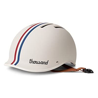 Thousand Heritage Fietshelm voor volwassenen, uniseks, geventileerd, met PopLock anti-diefstalsysteem, ideaal voor fietsen of skateboarden, voor mannen en vrouwen Thousand Heritage Fietshelm voor volwassenen, uniseks, geventileerd, met PopLock anti-diefstalsysteem, ideaal voor fietsen of skateboarden, voor mannen en vrouwen