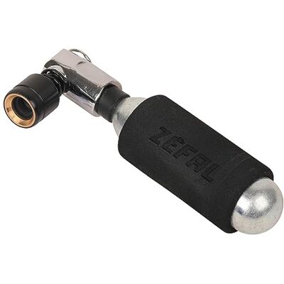 ZEFAL EZ Big Shot CO²-pomp + CO2-cartridge 16 g Compacte, lichte, snelle en moeiteloze CO2-pomp zwart en zilver ZEFAL EZ Big Shot CO²-pomp + CO2-cartridge 16 g Compacte, lichte, snelle en moeiteloze CO2-pomp zwart en zilver