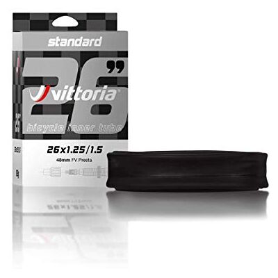 Vittoria Standaard binnenband, uniseks, zwart, 20 x 1,95/2,125 Vittoria Standaard binnenband, uniseks, zwart, 20 x 1,95/2,125