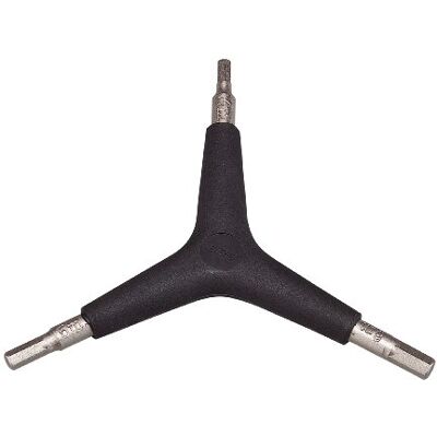 BBB ThreeStar Y-inbussleutel, zwart/zilver BBB ThreeStar Y-inbussleutel, zwart/zilver