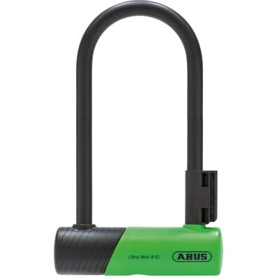 ABUS 410K Ultra U-slot voor fiets en elektrische scooter, robuust slot met praktische houder voor het vervoer op de fiets, fietsaccessoires, variant 150HB180, groen ABUS 410K Ultra U-slot voor fiets en elektrische scooter, robuust slot met praktische houder voor het vervoer op de fiets, fietsaccessoires, variant 150HB180, groen