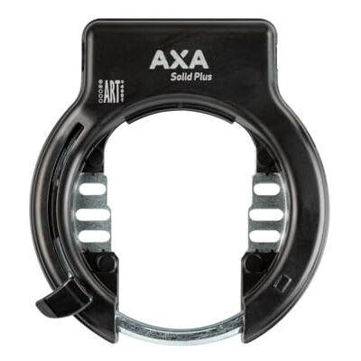 AXA Solid Plus hangslot, veiligheidsniveau 11, openingsbreedte 57 mm, inbouwketting compatibel, sleutel niet afneembaar, zwart AXA Solid Plus hangslot, veiligheidsniveau 11, openingsbreedte 57 mm, inbouwketting compatibel, sleutel niet afneembaar, zwart
