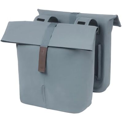 Basil City Dubbele fietstas voor bagagedrager, eenvoudige bevestiging, 28-32 l, blauw Basil City Dubbele fietstas voor bagagedrager, eenvoudige bevestiging, 28-32 l, blauw
