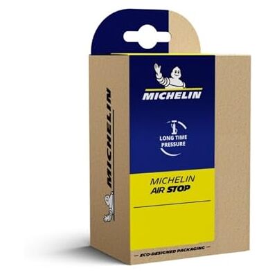 Michelin A3 AIRSTOP, binnenband, uniseks, volwassenen, zwart, 48 mm Michelin A3 AIRSTOP, binnenband, uniseks, volwassenen, zwart, 48 mm