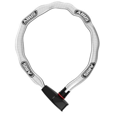 ABUS Unisex volwassenen 6806K/110 reflecterende kettingsloten, effen kleuren, universeel ABUS Unisex volwassenen 6806K/110 reflecterende kettingsloten, effen kleuren, universeel