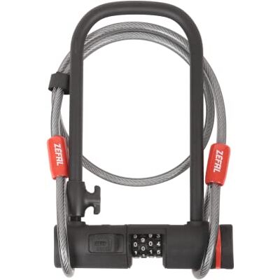 ZEFAL K-Traz U13 Beugelslot met kabel van 120 cm, uniseks, volwassenen, zwart ZEFAL K-Traz U13 Beugelslot met kabel van 120 cm, uniseks, volwassenen, zwart