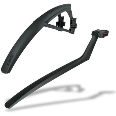 SKS GERMANY S-BLADE EN S-BOARD Spatbordset met Quick-Release-bevestiging, spatbescherming (fietsaccessoire met verstelbare hoek van slagvast hoogwaardig kunststof) SKS GERMANY S-BLADE EN S-BOARD Spatbordset met Quick-Release-bevestiging, spatbescherming (fietsaccessoire met verstelbare hoek van slagvast hoogwaardig kunststof)