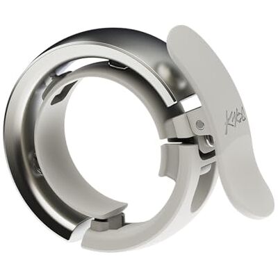 Knog Oi Prima Sonnette de vélo – Anneau fort de 80 dB, design enveloppant, marteau Wavetek, construction durable, facile à installer – Deux tailles pour garantir un bon ajustement Knog Oi Prima Sonnette de vélo – Anneau fort de 80 dB, design enveloppant, marteau Wavetek, construction durable, facile à installer – Deux tailles pour garantir un bon ajustement