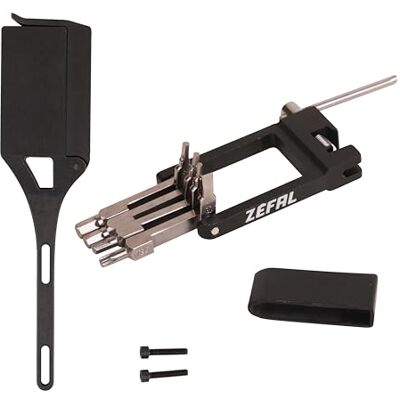 ZEFAL AFA 8 Plus Universeel multifunctioneel gereedschap van zwart aluminium en gelegeerd staal, 8 functies, geïntegreerde framemontage ZEFAL AFA 8 Plus Universeel multifunctioneel gereedschap van zwart aluminium en gelegeerd staal, 8 functies, geïntegreerde framemontage