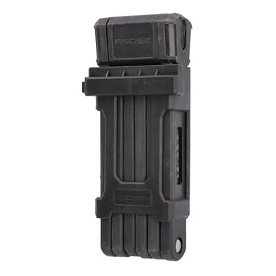 Fischer Opvouwbaar slot voor volwassenen, uniseks, zwart, 85 cm Fischer Opvouwbaar slot voor volwassenen, uniseks, zwart, 85 cm