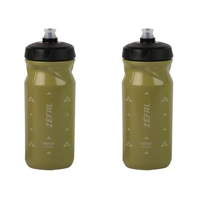 ZEFAL Sense Soft 65 drinkfles voor fiets en mountainbike, set van 2 zachte en geurloze sportflessen, BPA-vrij, siliconen speen, olijfgroen, 2 x 650 ml ZEFAL Sense Soft 65 drinkfles voor fiets en mountainbike, set van 2 zachte en geurloze sportflessen, BPA-vrij, siliconen speen, olijfgroen, 2 x 650 ml