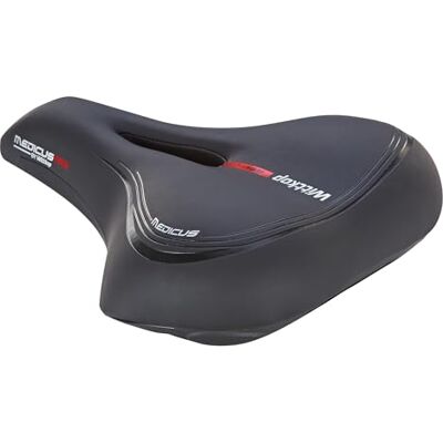 Prophete Wittkop Medicus dubbel fietszadel met gelinzetstuk en 5-zone elastomeerdemping, zwart Prophete Wittkop Medicus dubbel fietszadel met gelinzetstuk en 5-zone elastomeerdemping, zwart