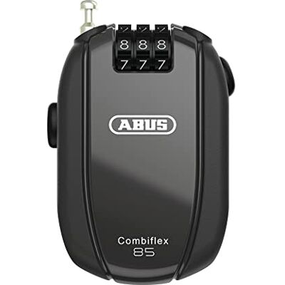 ABUS Combiflex kabelslot voor het vastzetten van ski's, helm, kinderwagen en bagage, stationwagen, 85-85 cm lang, 1,5 mm dik, met cijfercode, zwart ABUS Combiflex kabelslot voor het vastzetten van ski's, helm, kinderwagen en bagage, stationwagen, 85-85 cm lang, 1,5 mm dik, met cijfercode, zwart