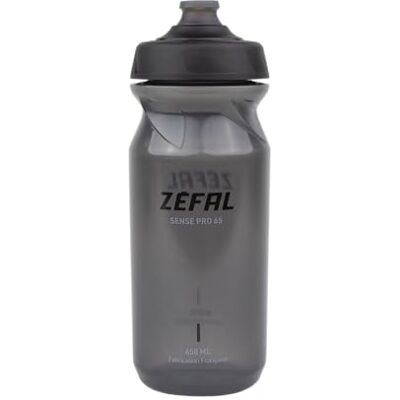 ZEFAL Sense Pro 65 fietsjerrycan, rookzwart, fietsfles, fietsfles, mountainbike, racefiets, rookzwart, 650 ml, 79 g, gemaakt in Frankrijk ZEFAL Sense Pro 65 fietsjerrycan, rookzwart, fietsfles, fietsfles, mountainbike, racefiets, rookzwart, 650 ml, 79 g, gemaakt in Frankrijk