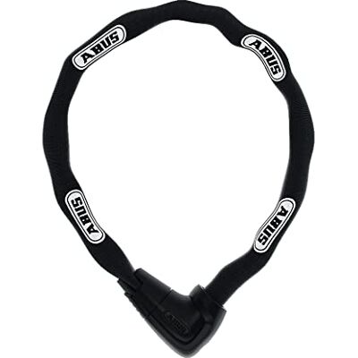 ABUS Steel-O-Chain 9809K kettingslot, fietsslot met XPlus-cilinder ter bescherming tegen manipulatie, veiligheidsniveau 12-9 mm, dik, 85 cm lang, zwart ABUS Steel-O-Chain 9809K kettingslot, fietsslot met XPlus-cilinder ter bescherming tegen manipulatie, veiligheidsniveau 12-9 mm, dik, 85 cm lang, zwart