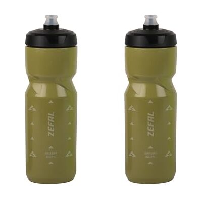 ZEFAL Sense Soft 80 drinkfles voor fiets en mountainbike, set van 2 zachte en geurloze sportflessen, BPA-vrij, siliconen speen, olijfgroen, 2 x 800 ml ZEFAL Sense Soft 80 drinkfles voor fiets en mountainbike, set van 2 zachte en geurloze sportflessen, BPA-vrij, siliconen speen, olijfgroen, 2 x 800 ml