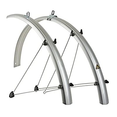A AUTHOR AUTHOR Wielbeschermingsset 28 inch fiets spatbord set kunststof zilver 45 mm A AUTHOR AUTHOR Wielbeschermingsset 28 inch fiets spatbord set kunststof zilver 45 mm