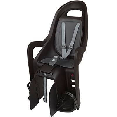 Polisport Groovy CFS 8406100001 Eco-vriendelijke achterbank voor fiets met wielen van 26 tot 29 inch, geschikt voor kinderen met een gewicht van 9 tot 22 kg, met verankering in de bagagedrager, zwart/donkergrijs Polisport Groovy CFS 8406100001 Eco-vriendelijke achterbank voor fiets met wielen van 26 tot 29 inch, geschikt voor kinderen met een gewicht van 9 tot 22 kg, met verankering in de bagagedrager, zwart/donkergrijs