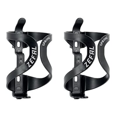 ZEFAL Pack Spring zwart verpakking met twee fietsflessenhouders lichte en duurzame flessenhouder voor racefietsen en mountainbikes zwart ZEFAL Pack Spring zwart verpakking met twee fietsflessenhouders lichte en duurzame flessenhouder voor racefietsen en mountainbikes zwart