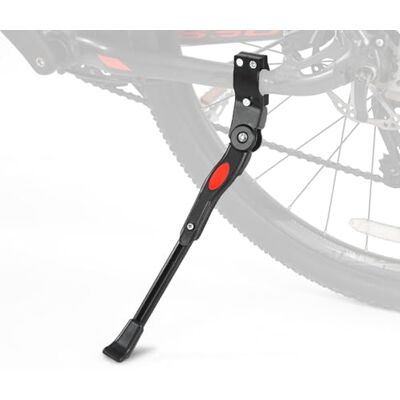 Noaxylic Fietsstandaard, zwart, uniseks standaard, antislip rubberen voet, 5 cm, verstelbare kickstand voor fiets van aluminium, voor mountainbike, trekking, racefiets Noaxylic Fietsstandaard, zwart, uniseks standaard, antislip rubberen voet, 5 cm, verstelbare kickstand voor fiets van aluminium, voor mountainbike, trekking, racefiets