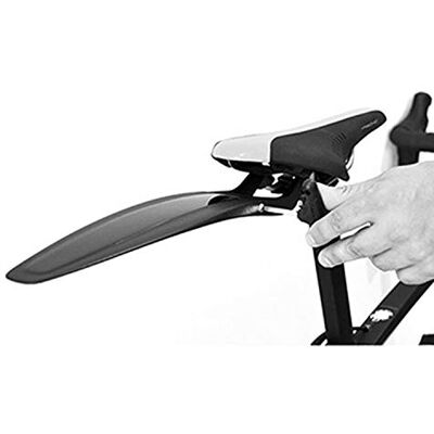 Polisport 8623600001 S-Mud Universeel achterspatbord voor gravel en racefietsen met wielen van 28 inch in de kleur zwart Polisport 8623600001 S-Mud Universeel achterspatbord voor gravel en racefietsen met wielen van 28 inch in de kleur zwart