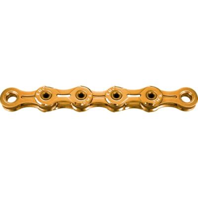KMC X11 SL-Ti-N Gold Fietsketting, 1/2 inch x 11/128 inch, 118 schakels, 11 versnellingen, licht, goud KMC X11 SL-Ti-N Gold Fietsketting, 1/2 inch x 11/128 inch, 118 schakels, 11 versnellingen, licht, goud