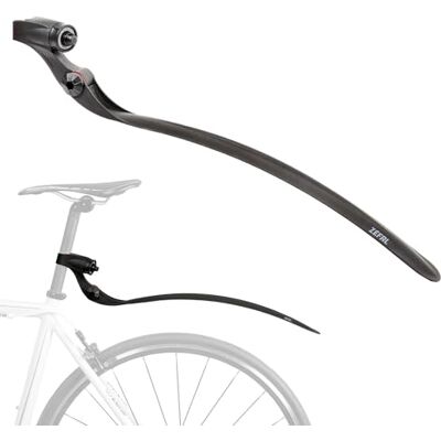 ZEFAL ZLMG2470 achterspatbord om aan te klikken op zadelpen voor fiets, racefiets, gravel stad, zwart, Eén maat ZEFAL ZLMG2470 achterspatbord om aan te klikken op zadelpen voor fiets, racefiets, gravel stad, zwart, Eén maat
