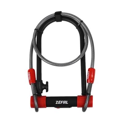 ZEFAL Zétal K-Traz U13, zeer diefstalveilig U-slot voor fiets, beugel van zeer robuust staal, optioneel 120 cm kabel, hangslot voor fiets, elektrische fiets, mountainbike, scooter, motorfiets ZEFAL Zétal K-Traz U13, zeer diefstalveilig U-slot voor fiets, beugel van zeer robuust staal, optioneel 120 cm kabel, hangslot voor fiets, elektrische fiets, mountainbike, scooter, motorfiets