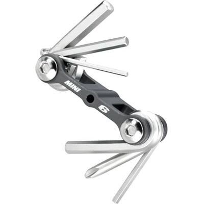 Topeak Mini 6 stuks unisex wielersport gereedschap voor volwassenen (meerkleurig), Eén maat Topeak Mini 6 stuks unisex wielersport gereedschap voor volwassenen (meerkleurig), Eén maat