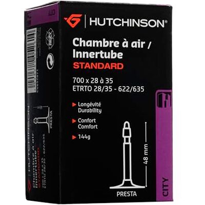 Hutchinson SNC luchtkamer voor volwassenen, uniseks, zwart, 700 x 28 tot 35 Hutchinson SNC luchtkamer voor volwassenen, uniseks, zwart, 700 x 28 tot 35