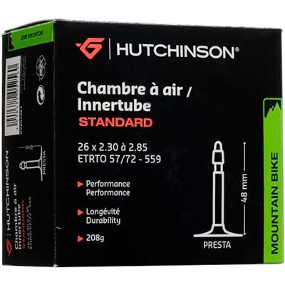 Hutchinson Standaard luchtslang voor volwassenen, uniseks, zwart, 48 mm Hutchinson Standaard luchtslang voor volwassenen, uniseks, zwart, 48 mm