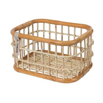 Basil B.V. fietsmand groen leven rotan M natuur bruin 39 x 29 x 22 cm Basil B.V. fietsmand groen leven rotan M natuur bruin 39 x 29 x 22 cm