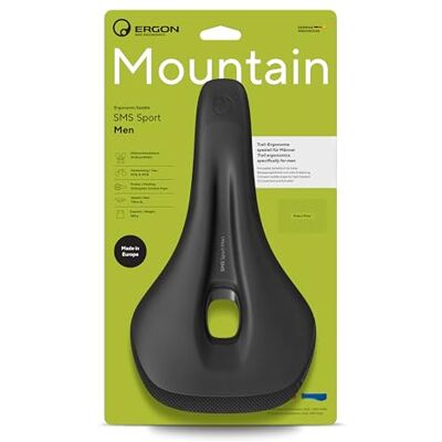 Ergon SMS Sport Men E-mountainbike-zadel, omisch, zwart Ergon SMS Sport Men E-mountainbike-zadel, omisch, zwart