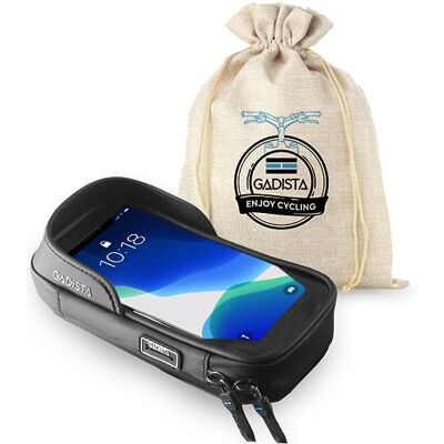 GADISTA ® Frankrijk, telefoonhouder voor fiets/motorfiets/scooter. Waterdichte motorfietstas met transparante regenhoes en innovatieve bevestiging. Onmisbaar fietsaccessoire, cadeau voor heren en dames GADISTA ® Frankrijk, telefoonhouder voor fiets/motorfiets/scooter. Waterdichte motorfietstas met transparante regenhoes en innovatieve bevestiging. Onmisbaar fietsaccessoire, cadeau voor heren en dames
