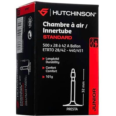 Hutchinson Binnenband voor volwassenen, uniseks, zwart, 500 x 28 tot 42 A ballon Hutchinson Binnenband voor volwassenen, uniseks, zwart, 500 x 28 tot 42 A ballon