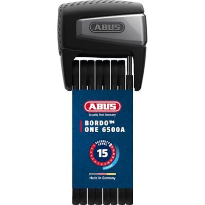 ABUS 6500a/110 BK Rc Bordo Smart X, Antifurto Pieghevole Unisex Adulto, Nero, Unica ABUS 6500a/110 BK Rc Bordo Smart X, Antifurto Pieghevole Unisex Adulto, Nero, Unica