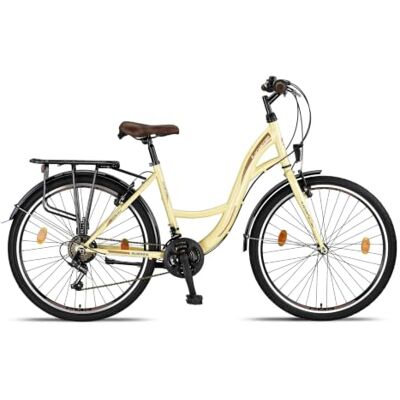 Licorne Bike Stella Premium Stadsfiets, 24, 26 en 28 inch, fiets voor meisjes, jongens, dames en heren. derailleur Shimano, 21 versnellingen. Hollandse fiets Licorne Bike Stella Premium Stadsfiets, 24, 26 en 28 inch, fiets voor meisjes, jongens, dames en heren. derailleur Shimano, 21 versnellingen. Hollandse fiets