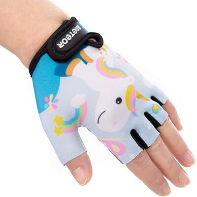 meteor Fietshandschoenen voor kinderen, jongens, meisjes, fietsen, mountainbike, halve vingers, antislip, sporthandschoenen, schokbestendig, ademend, kort, voor fiets, scooter meteor Fietshandschoenen voor kinderen, jongens, meisjes, fietsen, mountainbike, halve vingers, antislip, sporthandschoenen, schokbestendig, ademend, kort, voor fiets, scooter