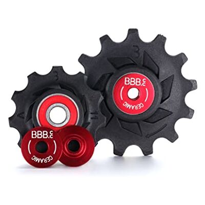 BBB Shimano 11 tanden, 13 tanden, keramische derailleurkatrol, Shimano 11 versnellingen, voor stadsracefiets, MTB, RollerBoys Ceramic BDP-18, zwart, één maat BBB Shimano 11 tanden, 13 tanden, keramische derailleurkatrol, Shimano 11 versnellingen, voor stadsracefiets, MTB, RollerBoys Ceramic BDP-18, zwart, één maat